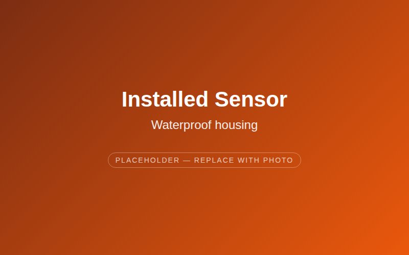Installed sensor