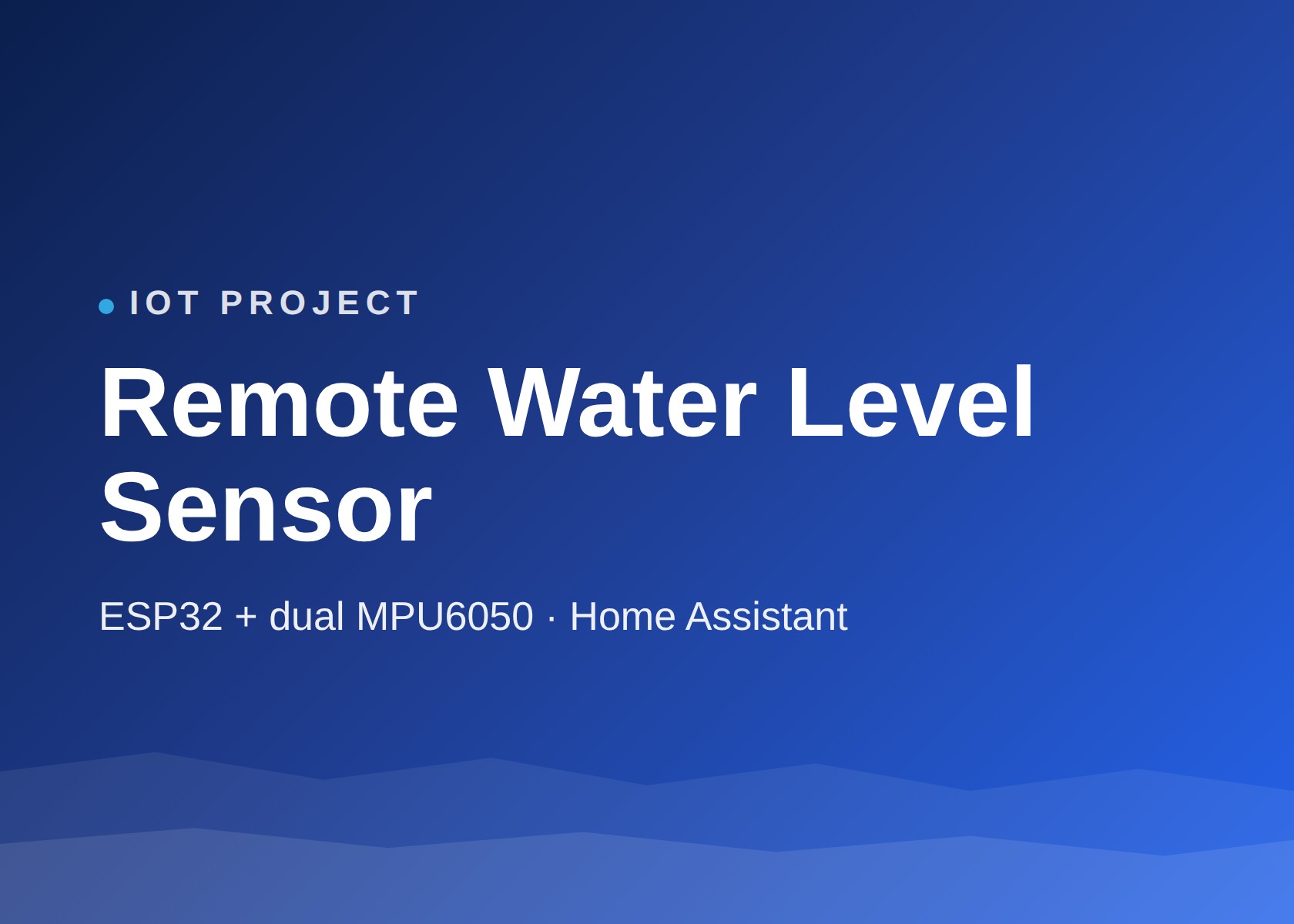 Remote Water Level Sensor